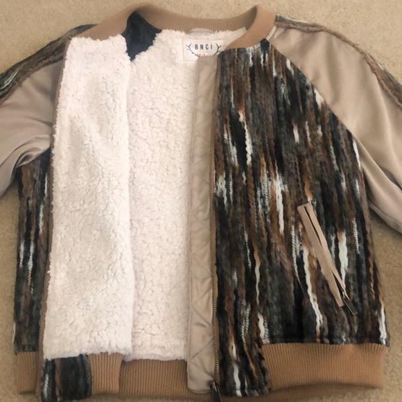 BNCI Sierra Striped Bomber Jacket size S, NWT - Picture 4 of 8